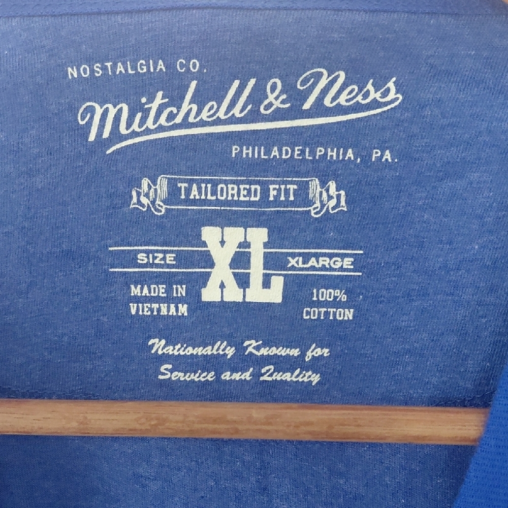 Mitchell & Ness New York Rangers Blue Raglan Shirt - Picture 5 of 8